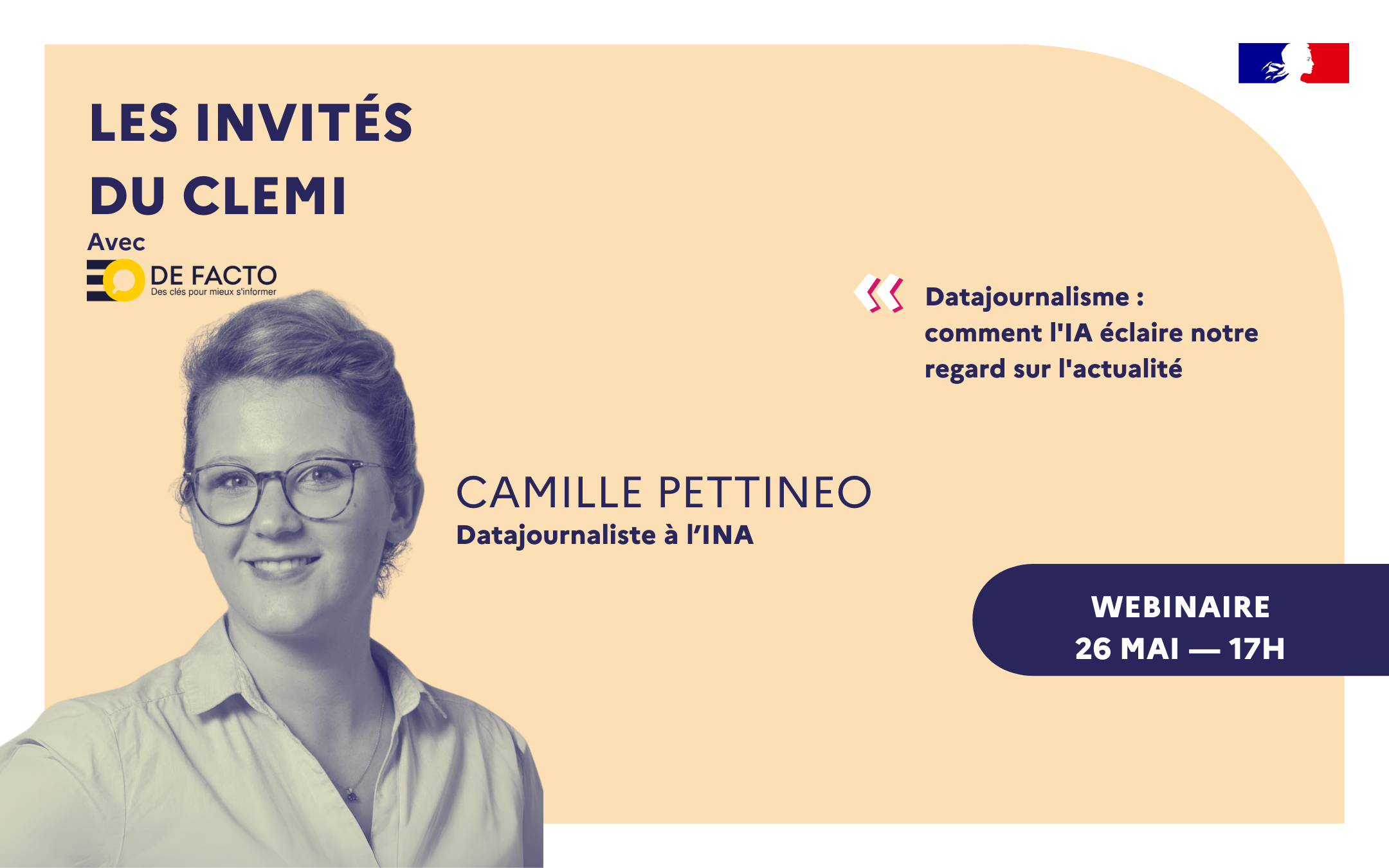 Visuel "Les invités" du 26 mai - Camille Pettineo