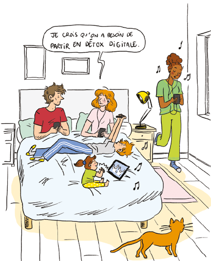 Mode d’emploi pour une détox digitale (extrait de la BD)