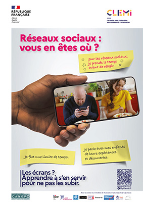 Affiche "Réseaux sociaux : vous en êtes où ?"