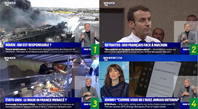 Titres de BFMTV à 13h, ce jeudi 3 octobre