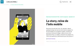 La story, reine de l’info mobile