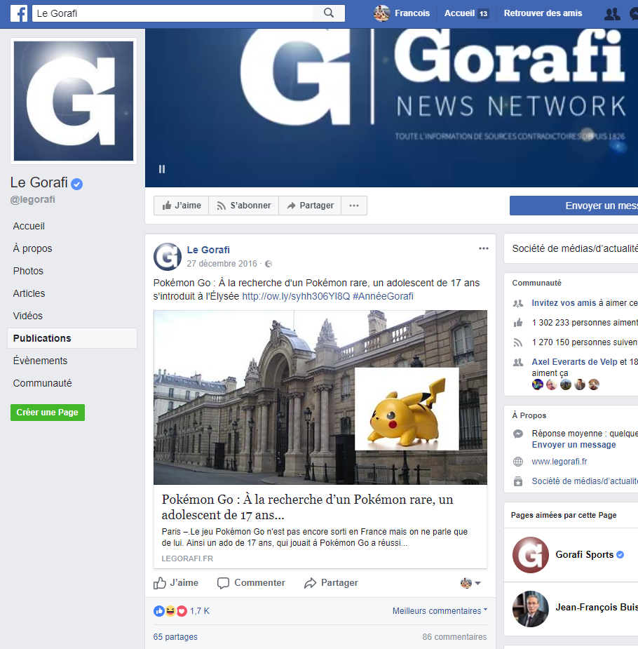 Site web du Gorafi