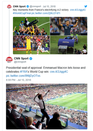 Tweet de CNN Sport