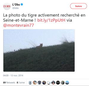 Tweet de L'Obs