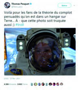 Tweet de Thomas Pesquet