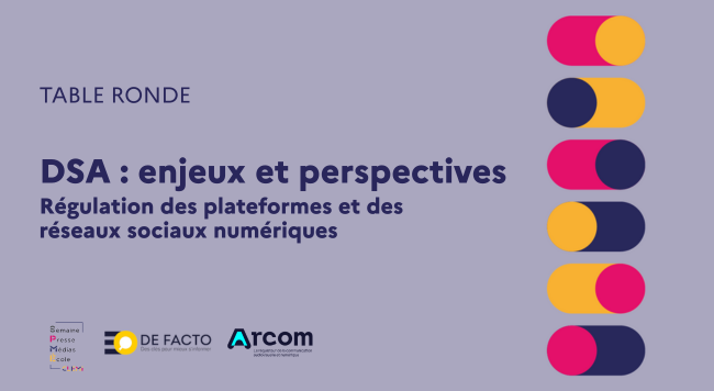 Table ronde DSA Arcom 22 mai