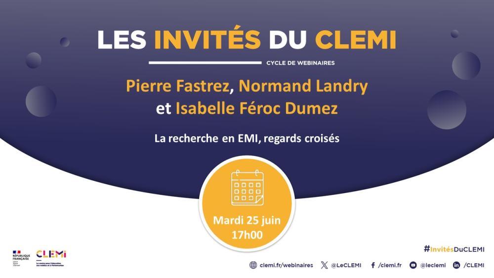 Les Invités Du CLEMI "La recherche en EMI, regards croisés"